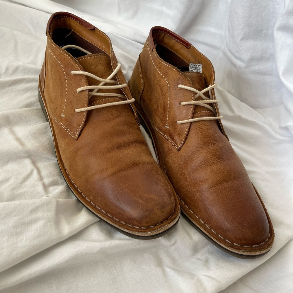 Steve Madden Men’s Hestonn, Tan Leather, Size 10